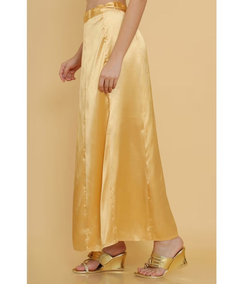     			kinu Gold Satin Petticoat - Single