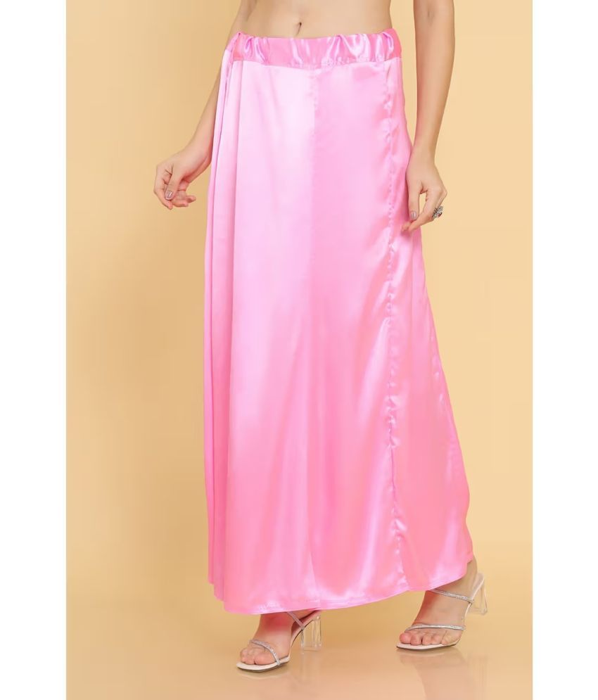     			kinu Pink Satin Petticoat - Single