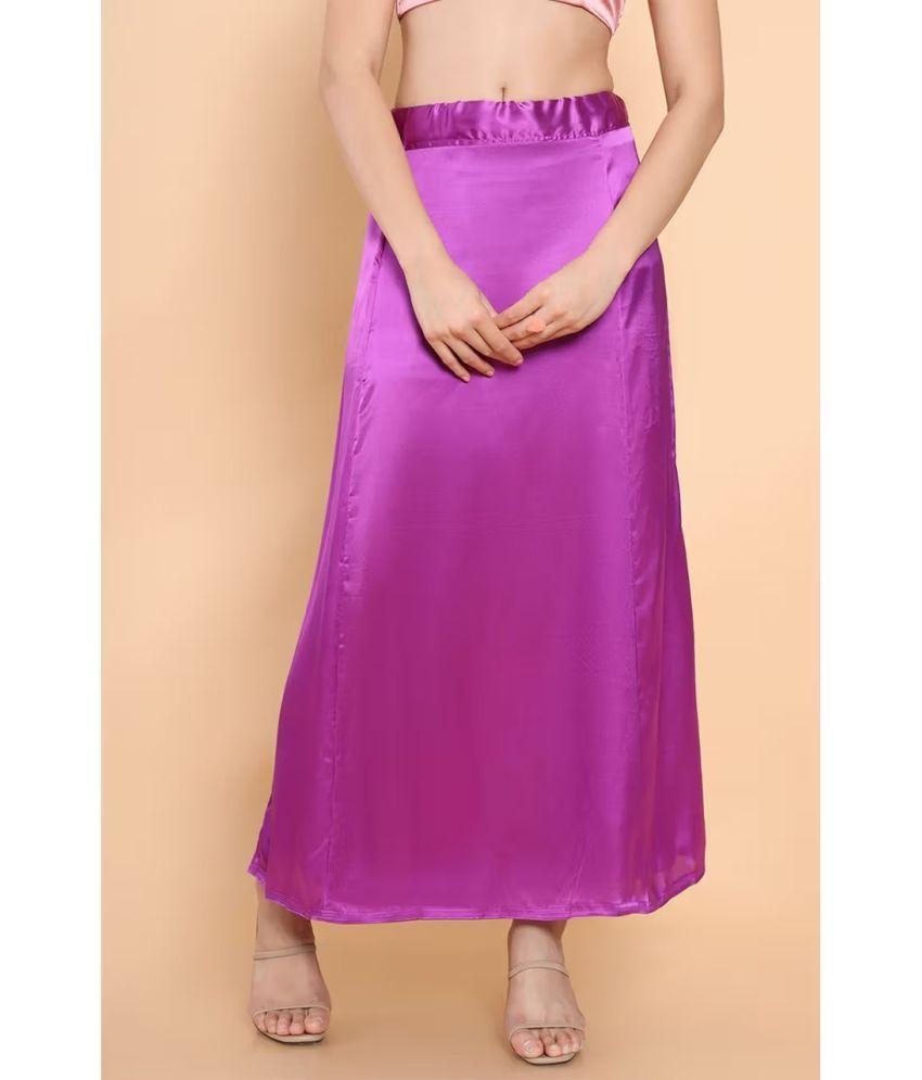     			kinu Purple Satin Petticoat - Single