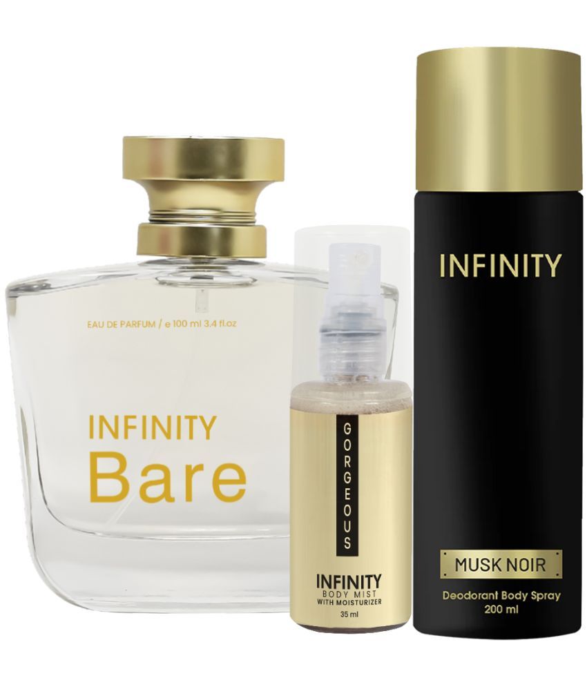     			CFS Bare EDP Perfume 100ml, Musk Noir Deo Body Spray 200ml, Gorgeous Body Mist 35ml Long Lasting Perfume Pack of 3