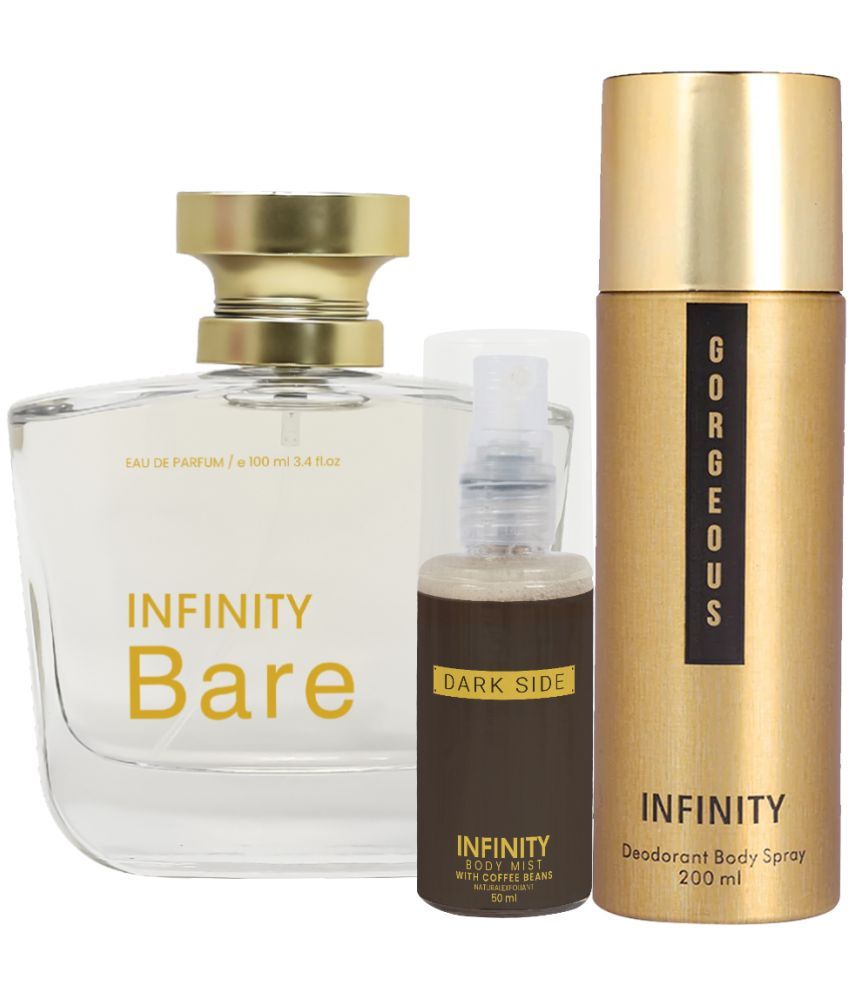     			CFS Bare EDP Perfume 100ml, Gorgeous Deo Body Spray 200ml, Dark Side Body Mist 35ml Long Lasting Perfume Pack of 3