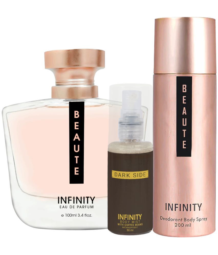     			CFS Beaute EDP Perfume 100ml, Beaute Deo Body Spray 200ml, Dark Side Body Mist 35ml Long Lasting Perfume Pack of 3