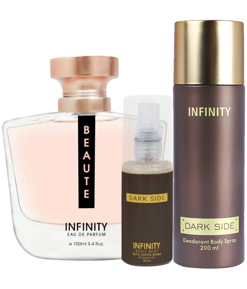     			CFS Beaute EDP Perfume 100ml,Dark Side Deo Body Spray 200ml,Dark Side Body Mist 35ml Long Lasting Perfume Pack of 3