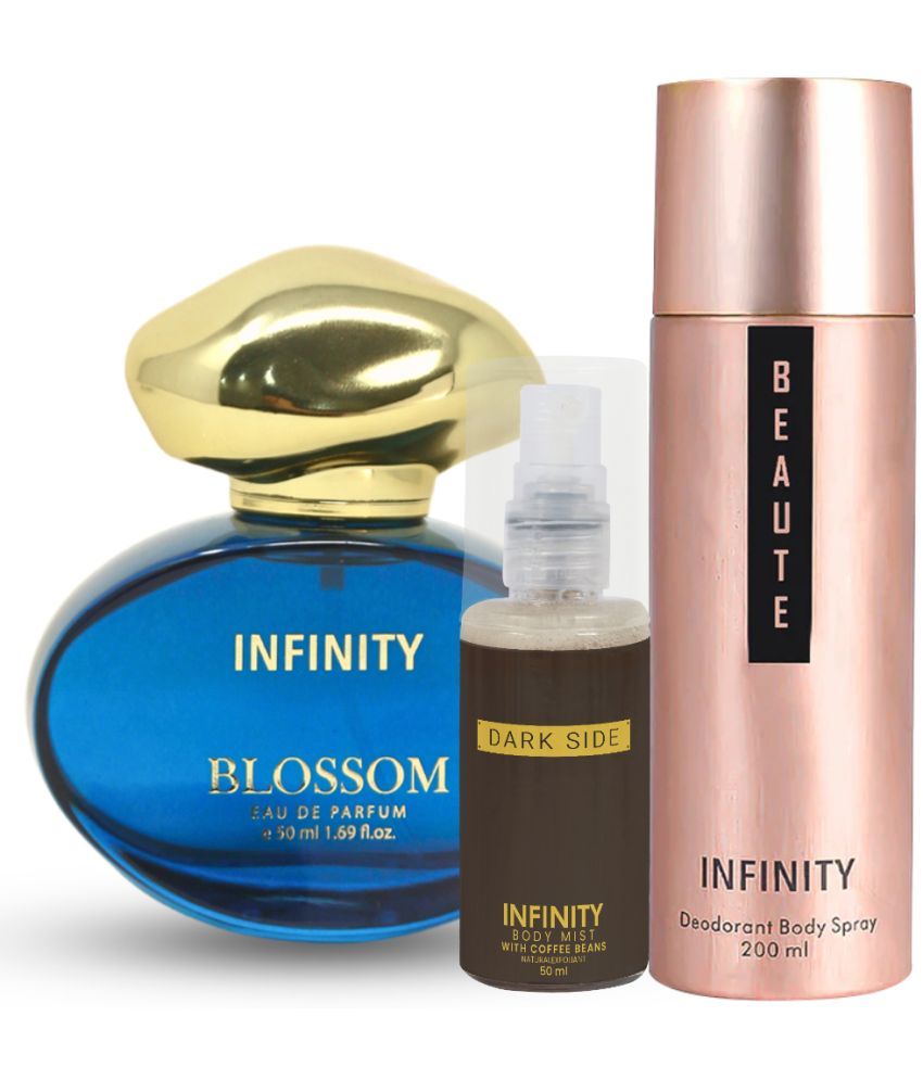     			CFS Blossom EDP Perfume 50ml, Beaute Deo Body Spray 200ml, Dark Side Body Mist 35ml Long Lasting Perfume Pack of 3