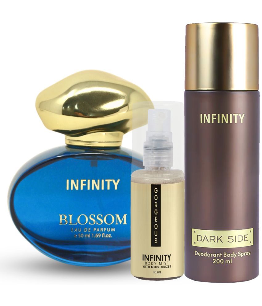     			CFS Blossom EDP Perfume 50ml,Dark Side Deo Body Spray 200ml,Gorgeous Body Mist 35ml Long Lasting Perfume Pack of 3