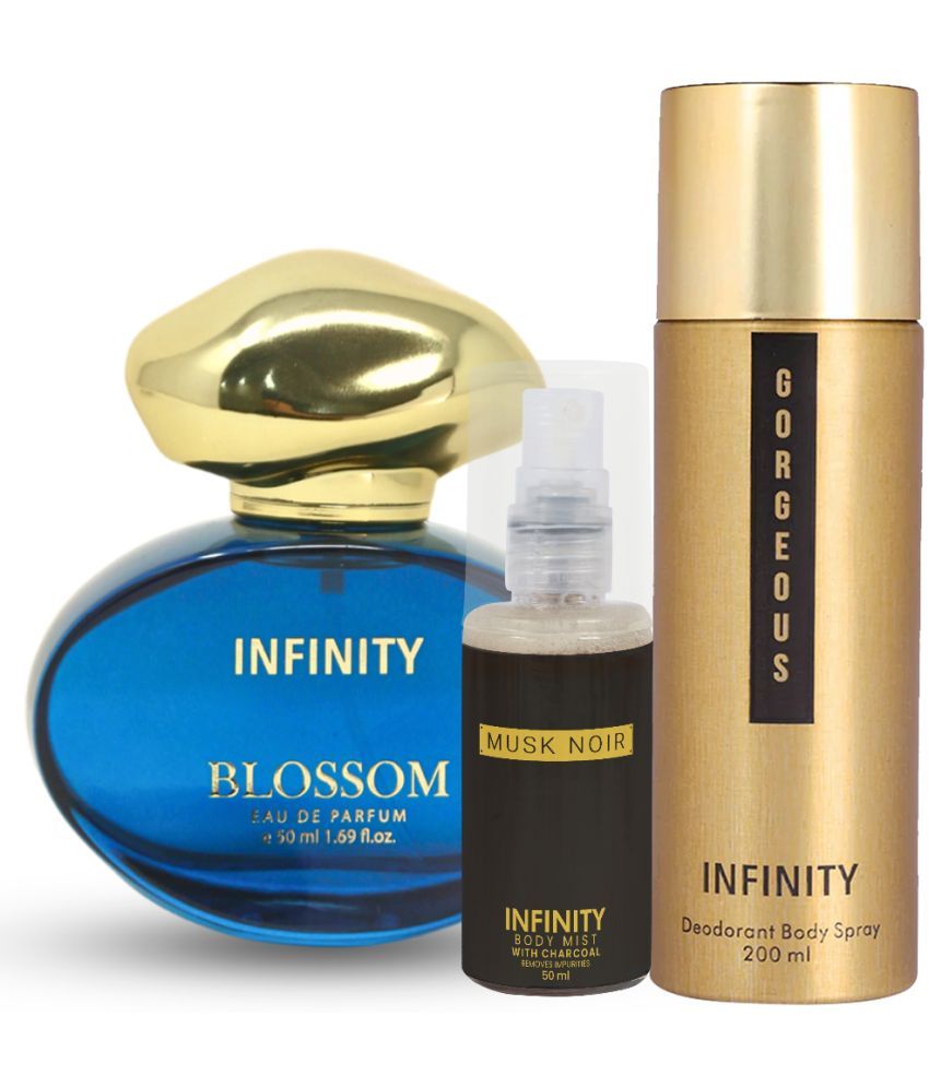     			CFS Blossom EDP Perfume 50ml,Gorgeous Deo Body Spray 200ml,Musk Noir Body Mist 35ml Long Lasting Perfume Pack of 3