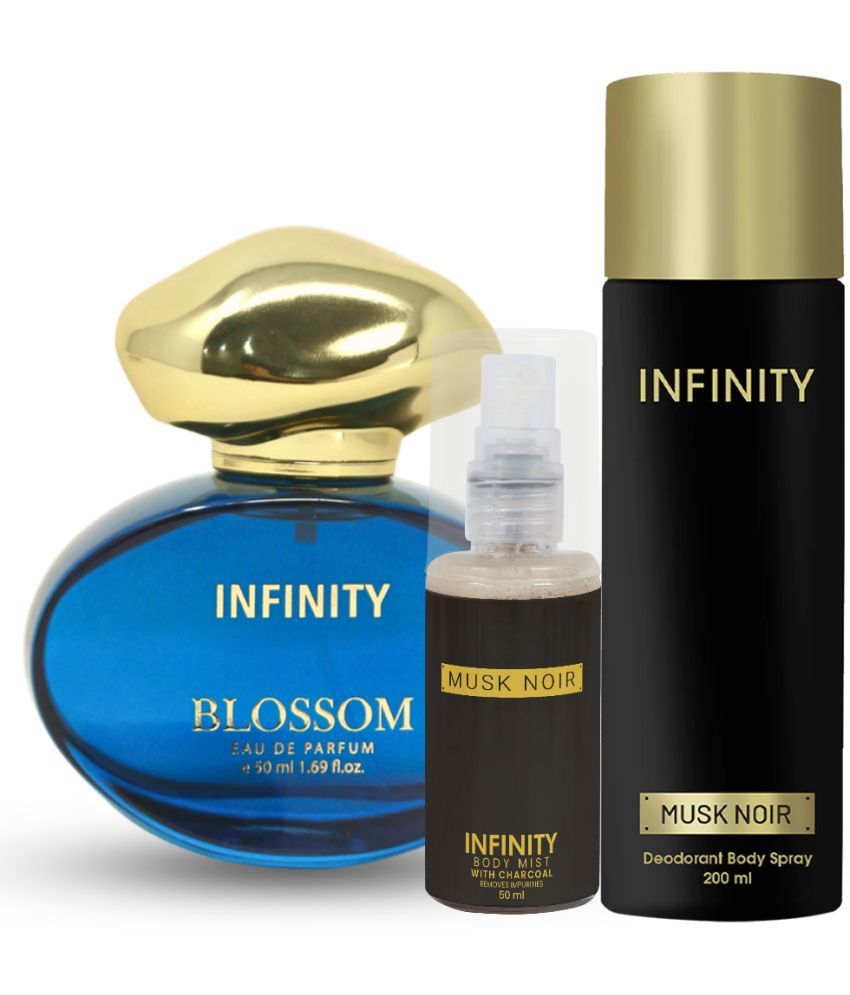     			CFS Blossom EDP Perfume 50ml,Musk Noir Deo Body Spray 200ml,Musk Noir Body Mist 35ml Long Lasting Perfume Pack of 3