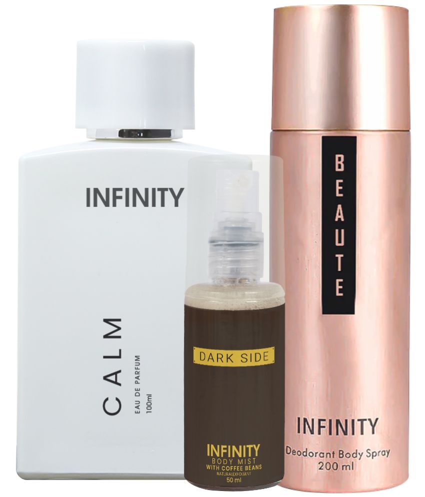     			CFS Calm EDP Perfume 100ml, Beaute Deo Body Spray 200ml, Dark Side Body Mist 35ml Long Lasting Perfume Pack of 3