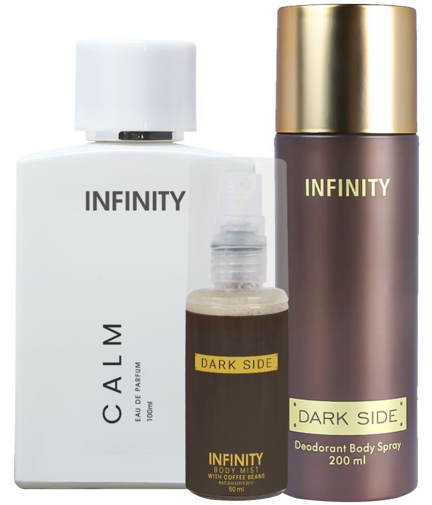     			CFS Calm EDP Perfume 100ml, Dark Side Deo Body Spray 200ml, Dark Side Body Mist 35ml Long Lasting Perfume Pack of 3