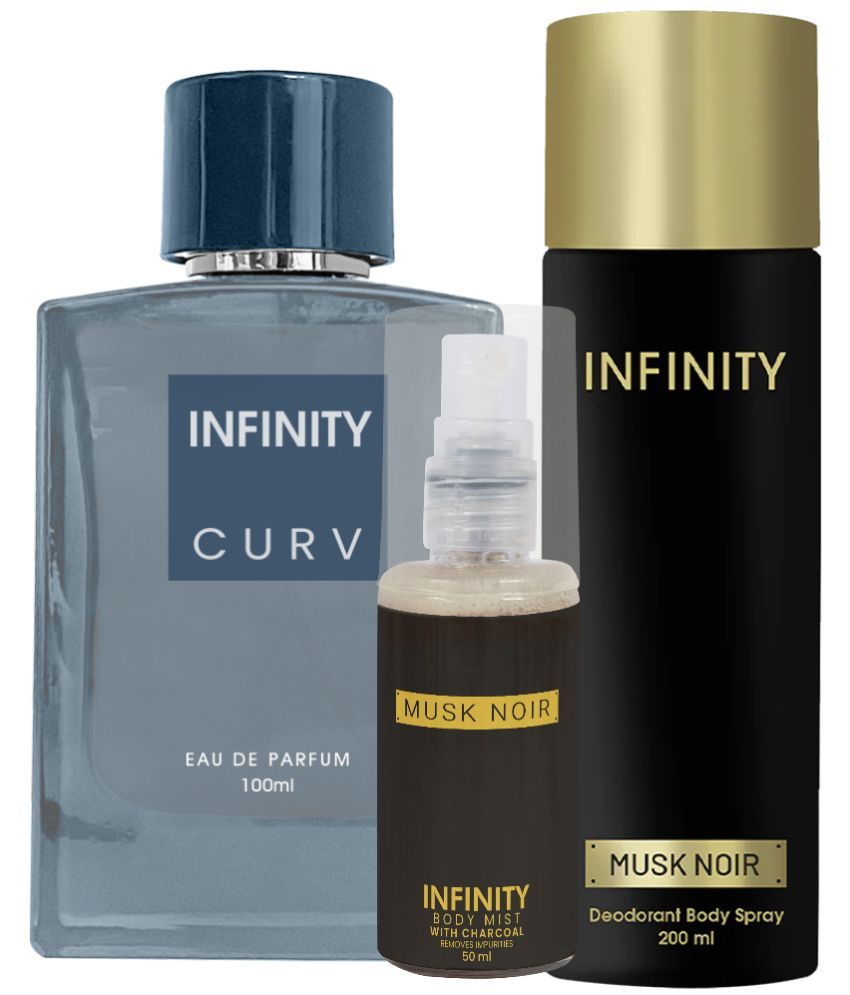     			CFS Curv EDP Perfume 100ml, Musk Noir Deo Body Spray 200ml, Musk Noir Body Mist 35ml Long Lasting Perfume Pack of 3