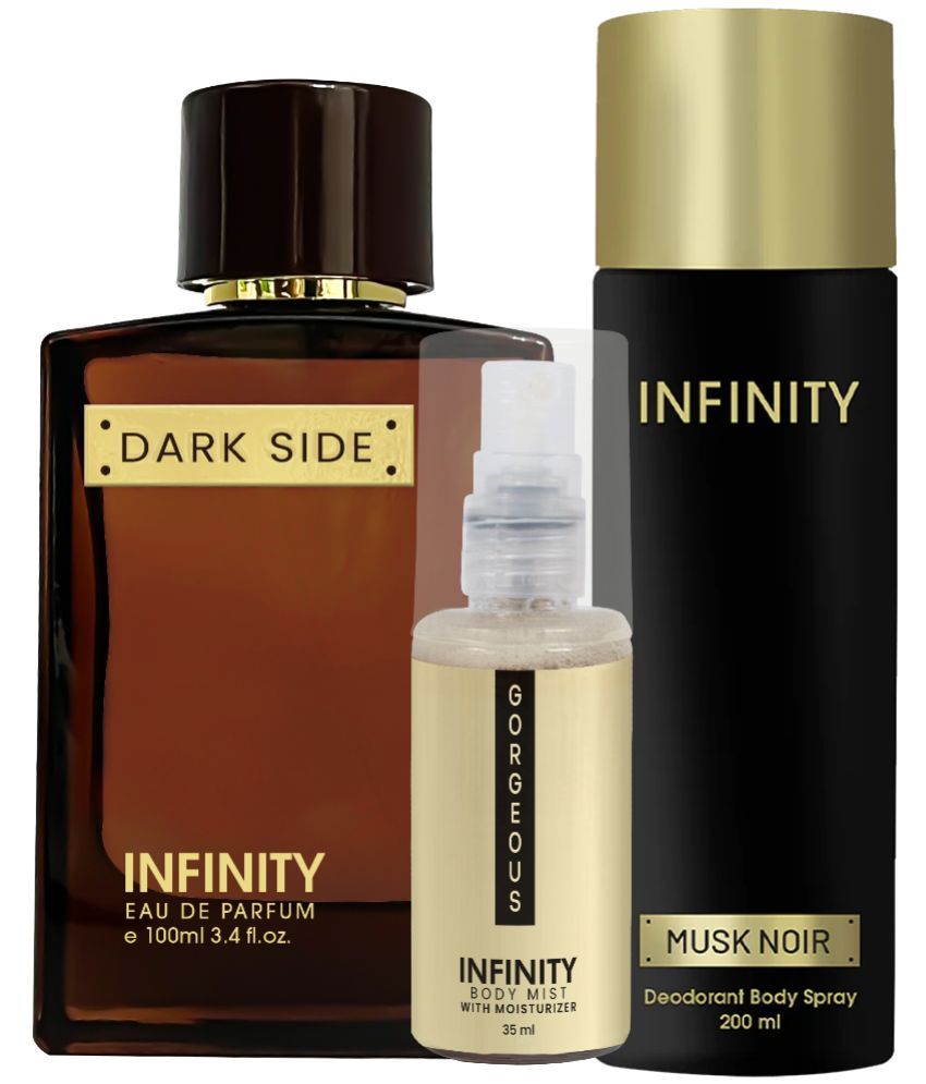     			CFS Dark Side EDP Perfume 100ml,Musk Noir Deodorant 200ml,Gorgeous Body Mist 35ml Long Lasting Perfume Pack of 3