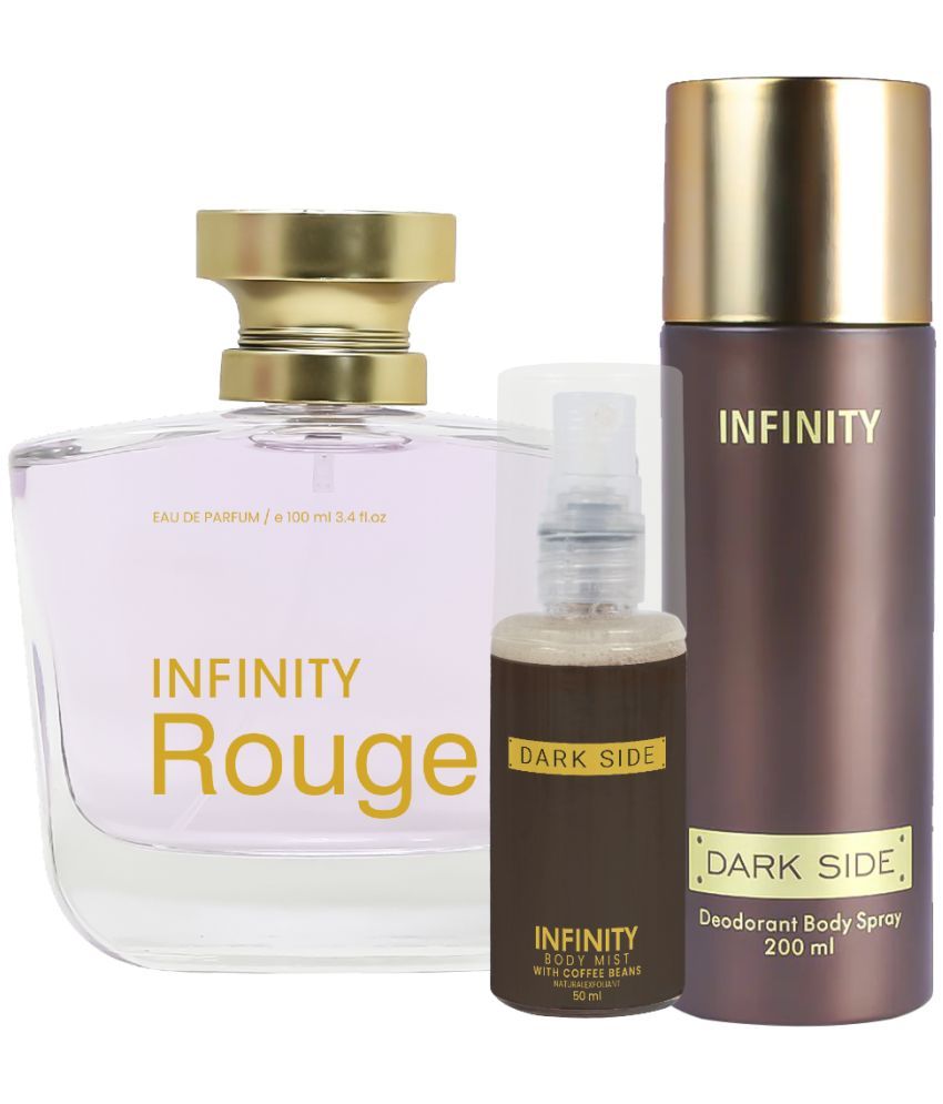     			CFS Rouge EDP Perfume 100ml,Dark Side Deo Body Spray 200ml,Dark Side Body Mist 35ml Long Lasting Perfume Pack of 3