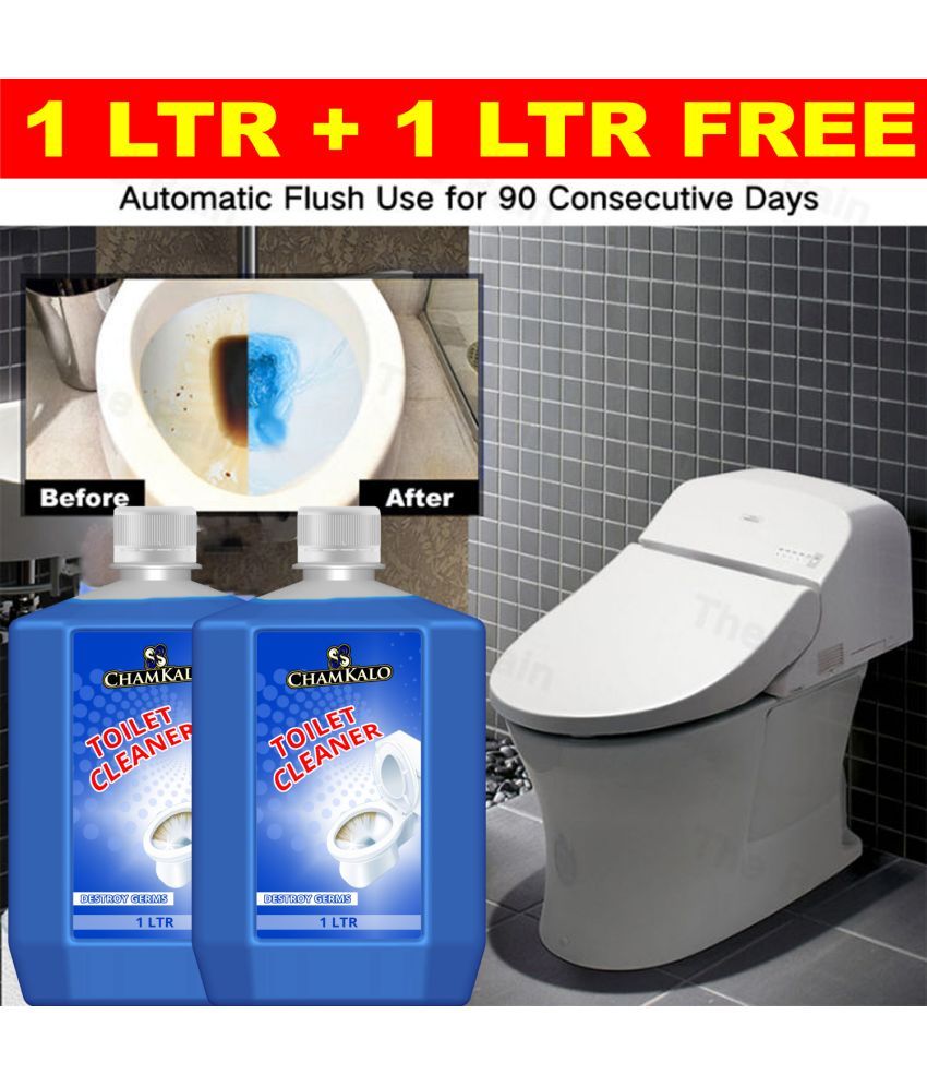     			CHAMKALO FreshClean Toilet Care Automatic Toilet Cleaner Ready to Use Liquid lavender 1 Pack of 2