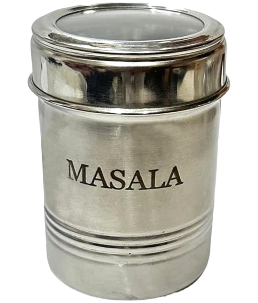     			Dynore Masala Dabbi Steel Silver Spice Container ( Set of 1 )