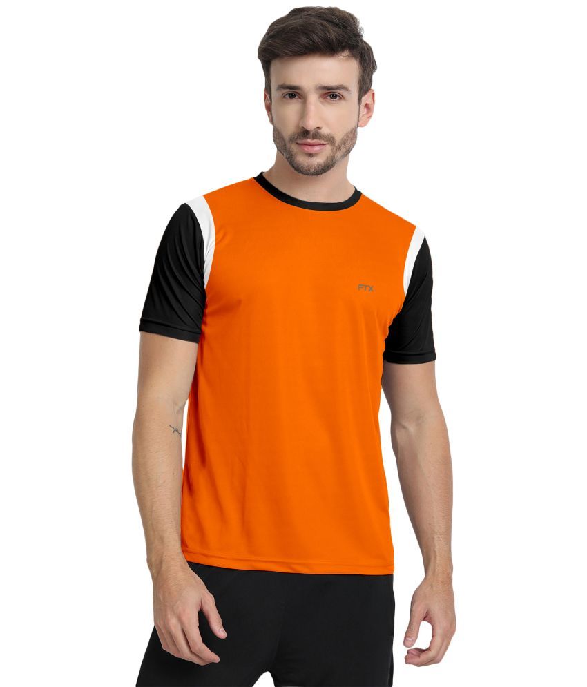     			FTX Pack of 1 Polyester Regular Fit Men's T-Shirt ( Orange )