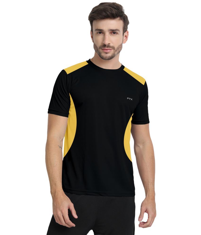     			FTX Pack of 1 Polyester Regular Fit Men's T-Shirt ( Black )