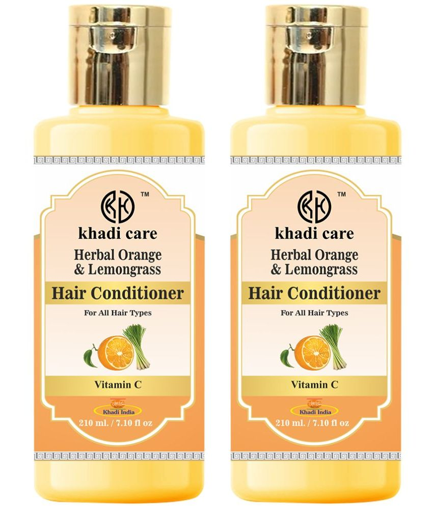     			Khadi Care Herbal Orange & Lemongrass Hair Conditioner (210ml Each) Pack of 2