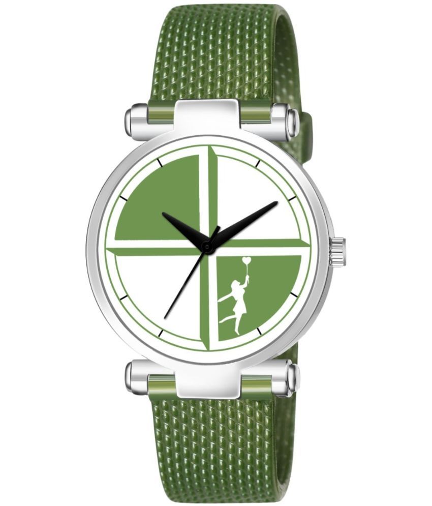     			REESKY Green Dial Analog Girls Watch ( Pack of 1 )