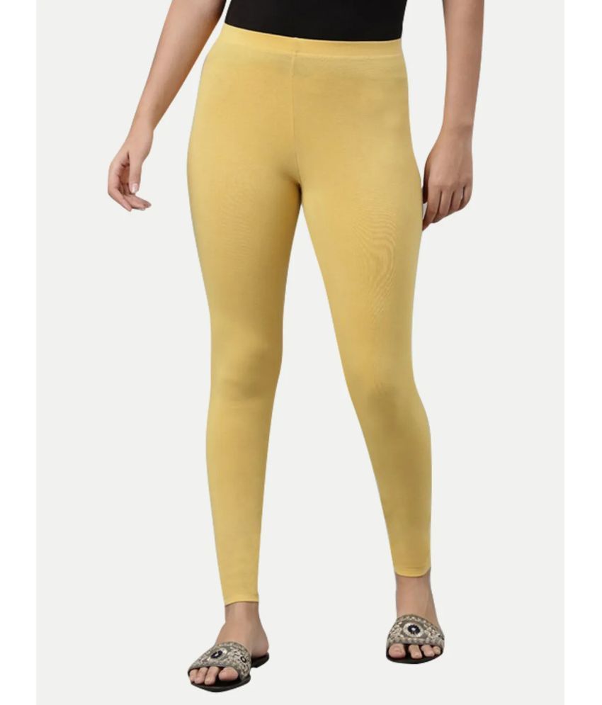     			Radprix - Yellow Cotton Women's Leggings ( Pack of 1 )