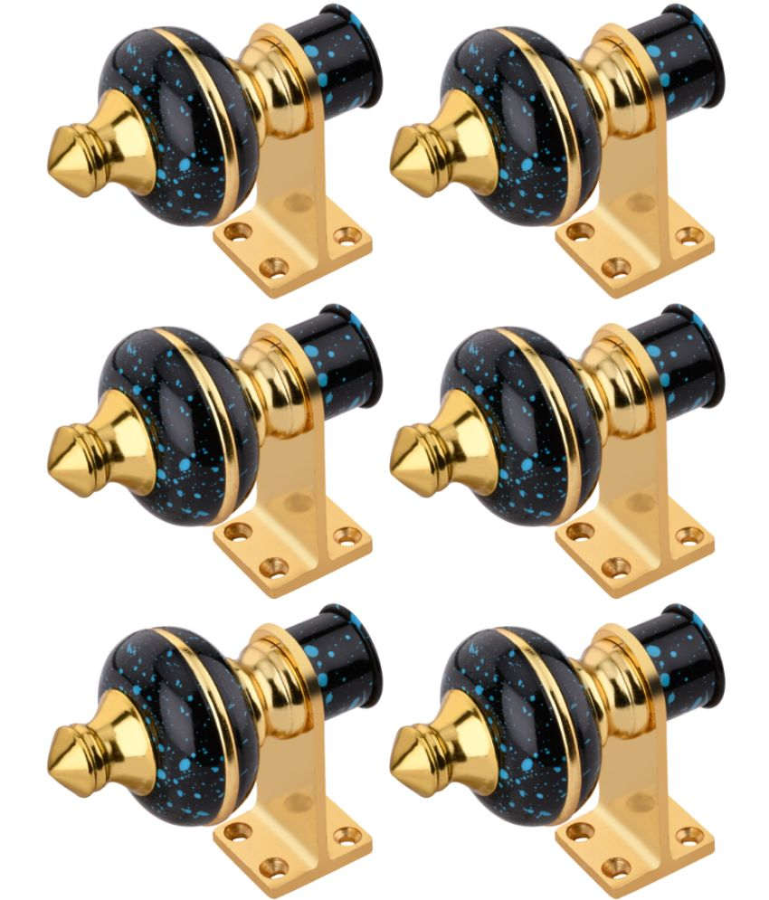     			Sun Shield Multi Color Wrought Iron Single Rod Bracket ( Pack of 6 )