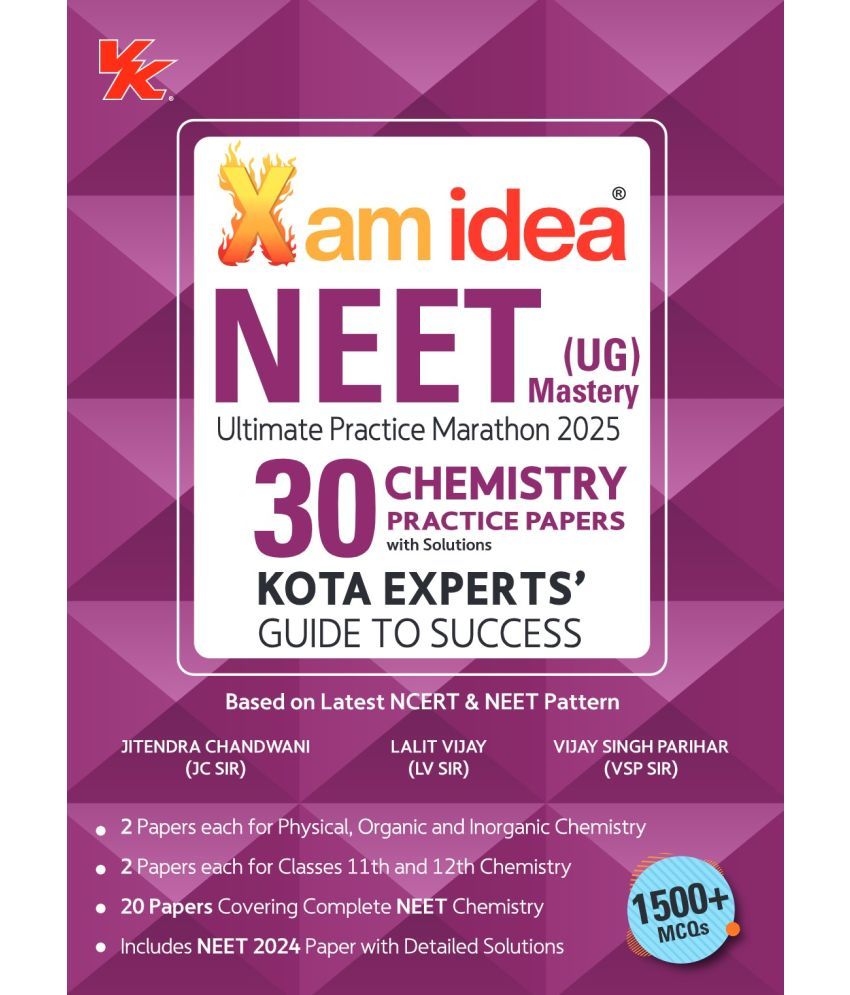     			Xam Idea NEET (UG) 30 Chemistry Practice Papers with Solutions by Kota Experts for 2025 Examination