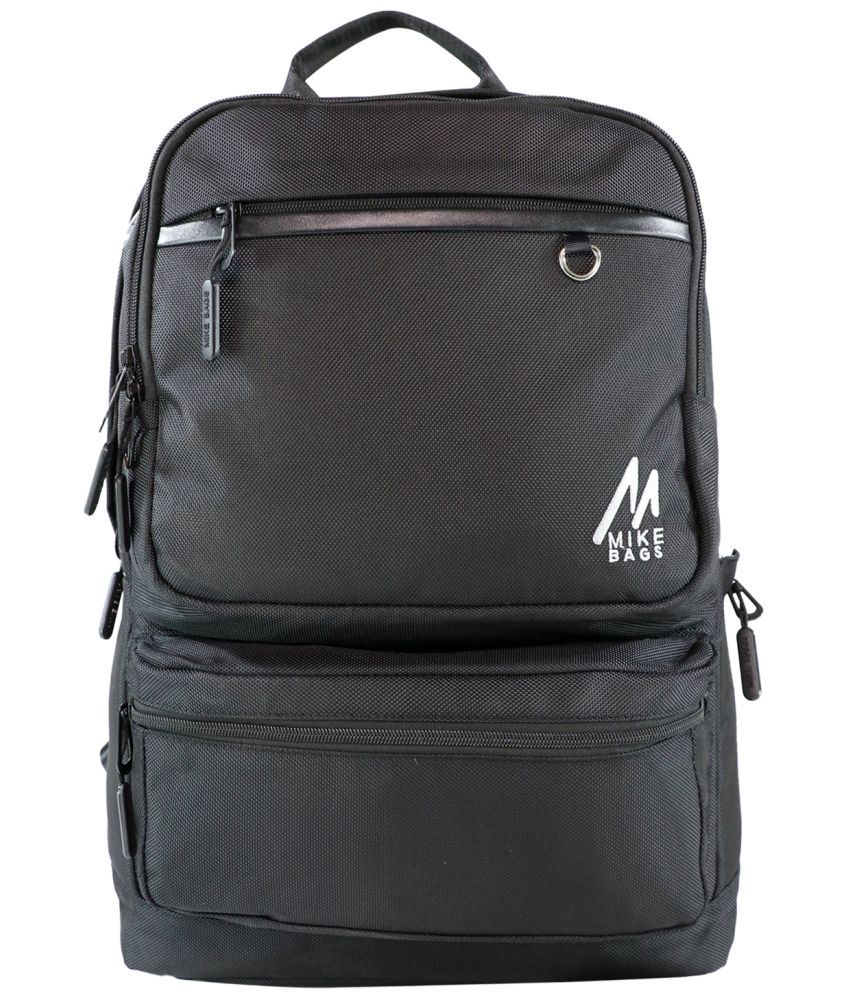     			mikebags 20 Ltrs Black Polyester College Bag