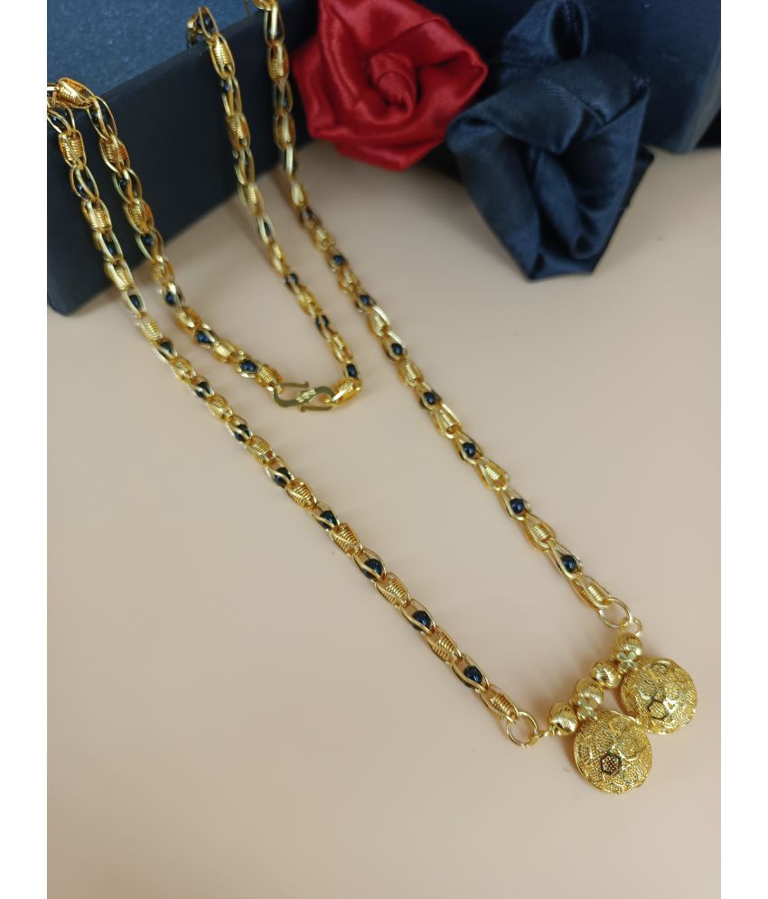     			shankhraj mall Golden Mangalsutra ( Pack of 1 )