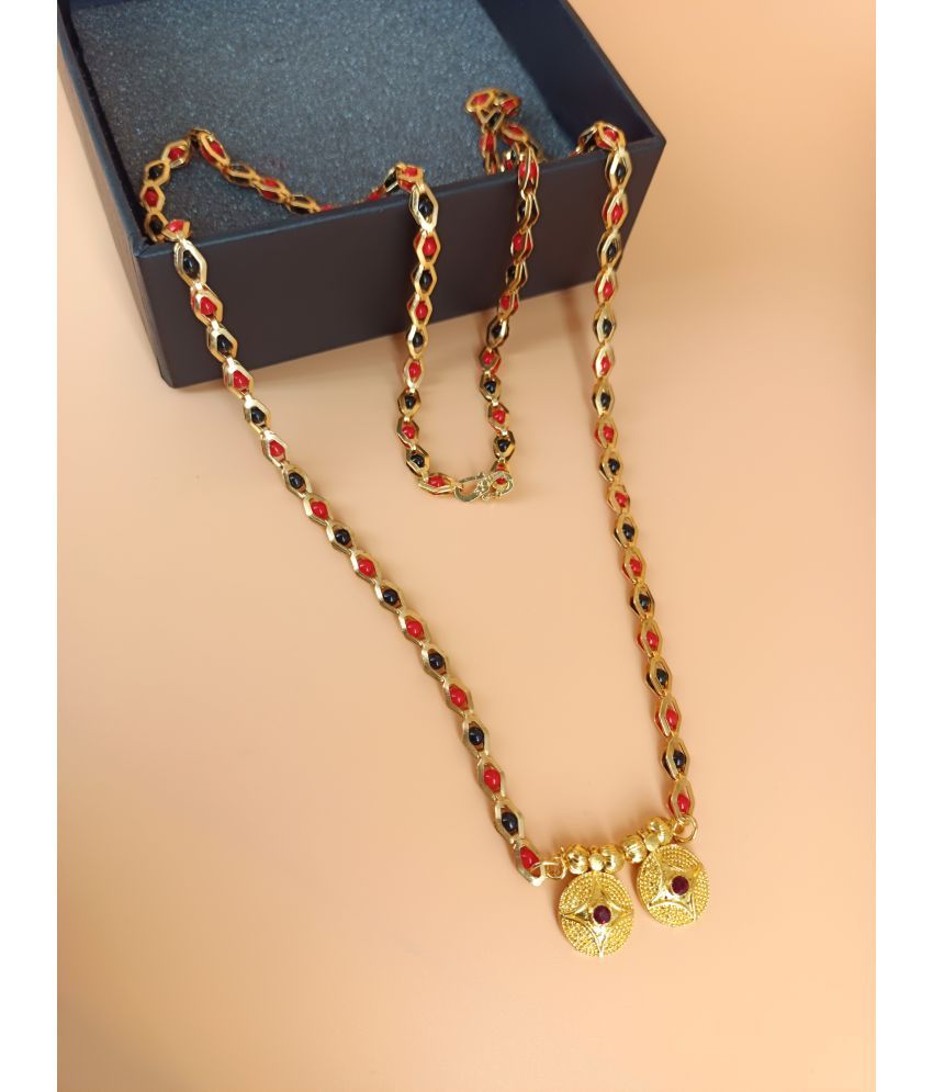     			shankhraj mall Golden Mangalsutra ( Pack of 1 )