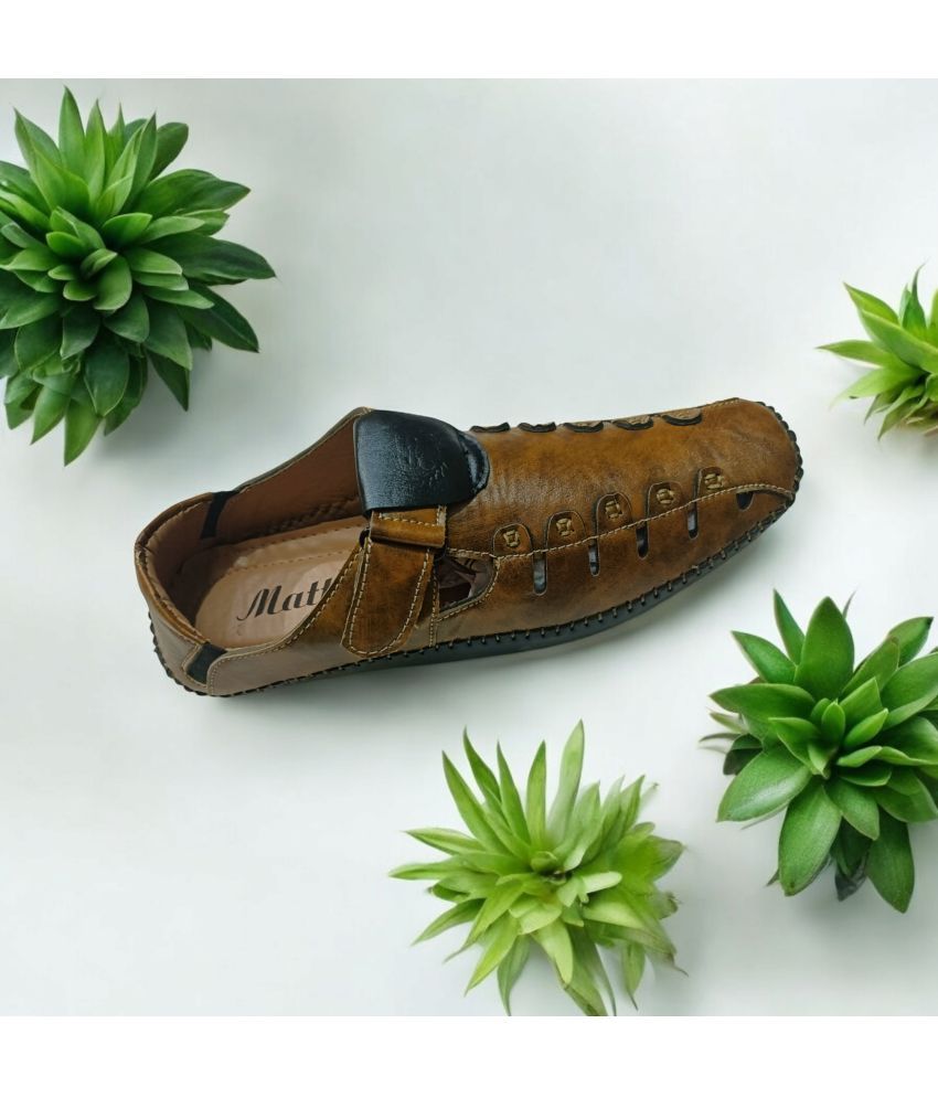     			Akiko - Tan Men's Sandals