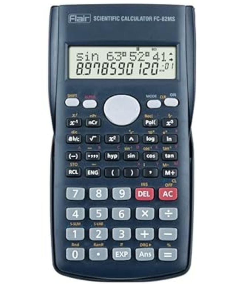     			Flair Fc-82Ms Scientific Series Calculator - 240 Functions With 40 Scientific Calculations Black Body, Pack Of 1