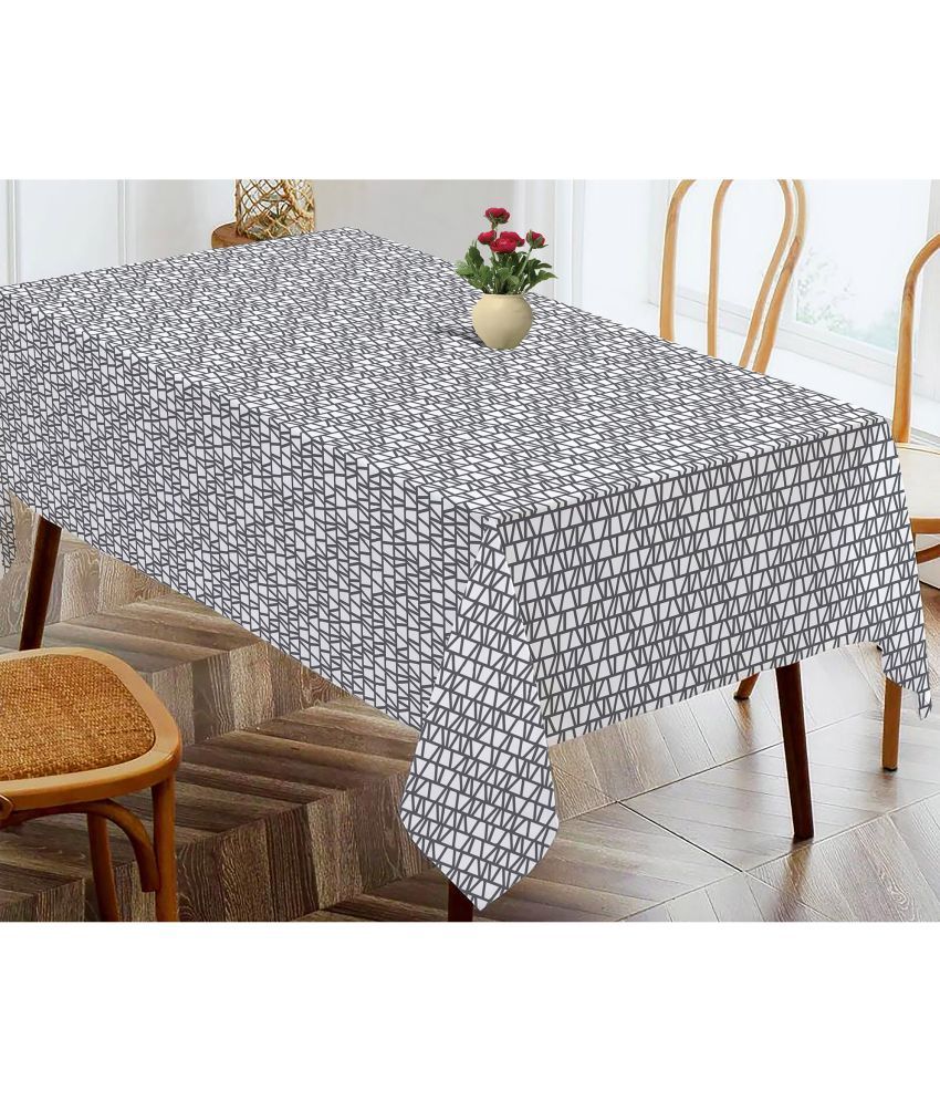     			Oasis Hometex Printed Cotton 4 Seater Rectangle Table Cover ( 152 x 138 ) cm Pack of 1 Gray