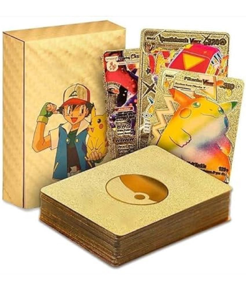     			Pook-emon 55 PCS GoldFoil Card Assorted Cards TCG Deck Box - V Series Cards Vmax GX Rare Golden Cards Be the first to review  Have a question?