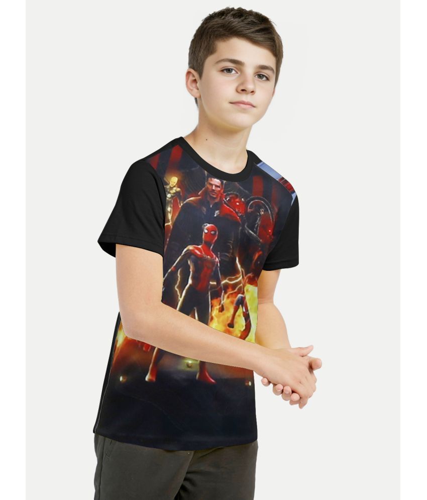     			Radprix Black Polyester Boy's T-Shirt ( Pack of 1 )