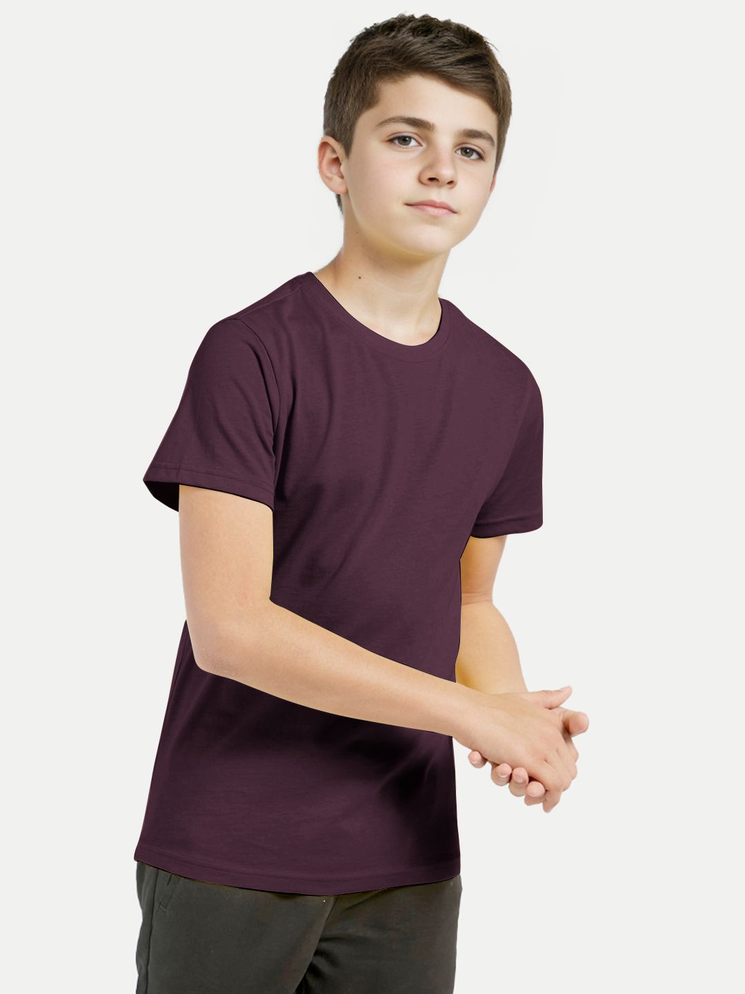     			Radprix Pack of 1 Boys Cotton T-Shirt ( Maroon )