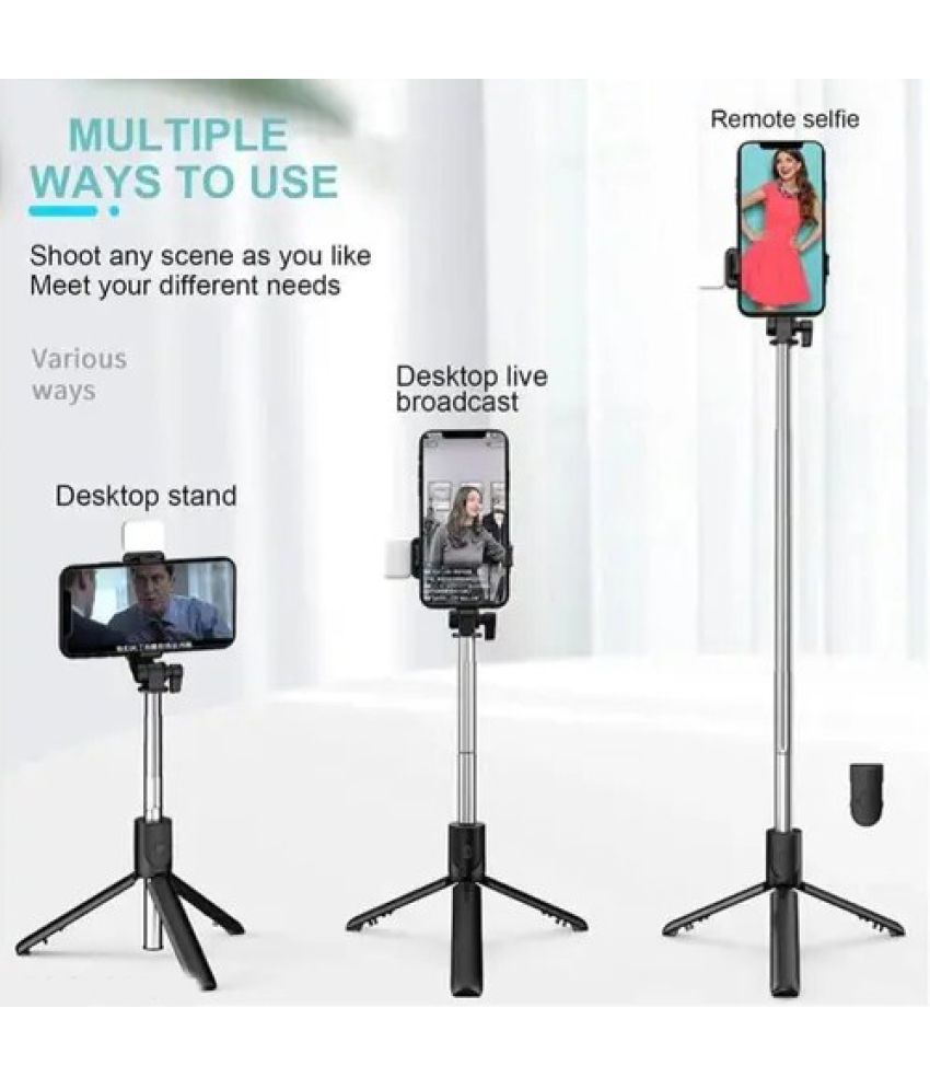     			THMT Bluetooth Selfie Stick ( Black )