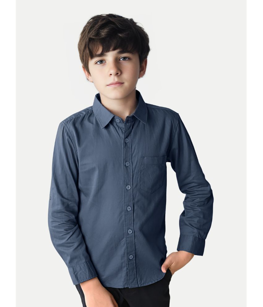     			Radprix Pack of 1 Boys 100% Cotton Full Sleeves Shirt ( Blue )