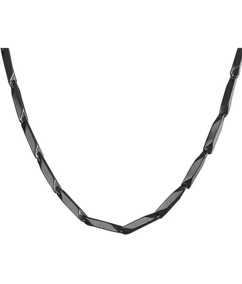     			WTM Rhodium Plated Chain ( Set of 1 )