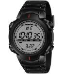 Om Collection Black Silicon Digital Men's Watch