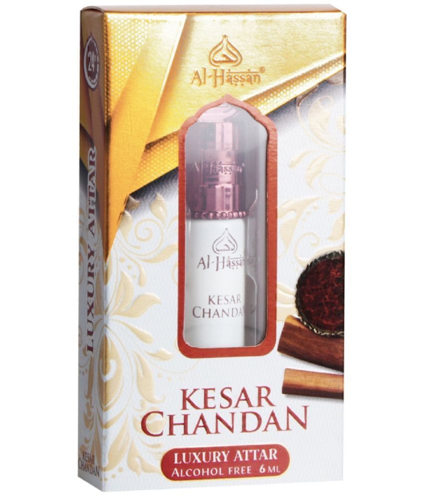     			Al - Hassan Kesar Chandan Attar For Men & Women - 6ml Alcohol Free Attar