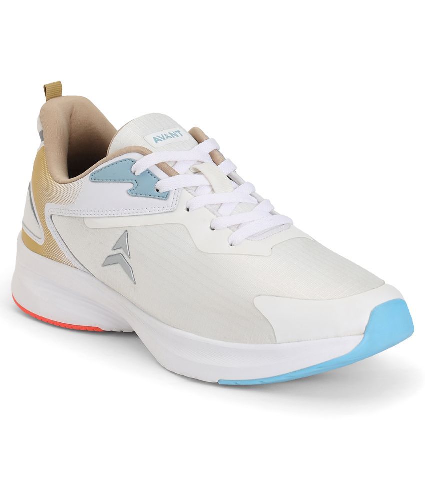     			Avant Delux White Men's Sports Running Shoes