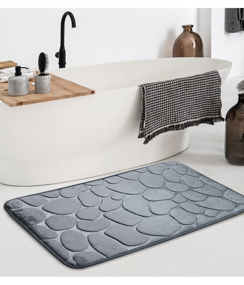     			Cortina Rubber Bath Mat 40x60 cm ( Pack of 1 ) - Dark Grey