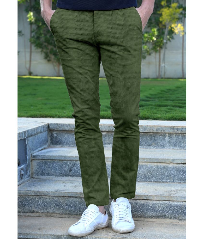     			FTX Regular Flat Men's Chinos - Olive ( Pack of 1 )