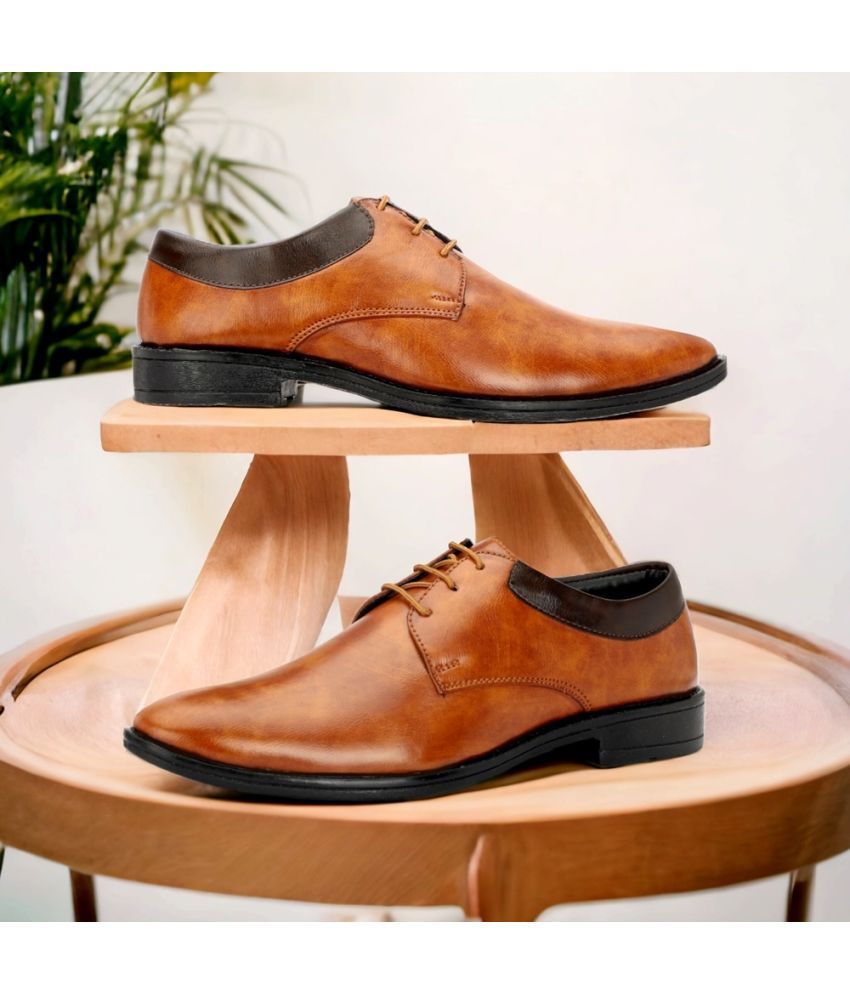     			Mechlo Partywear Formal shoes Tan Men's Outdoor Shoes