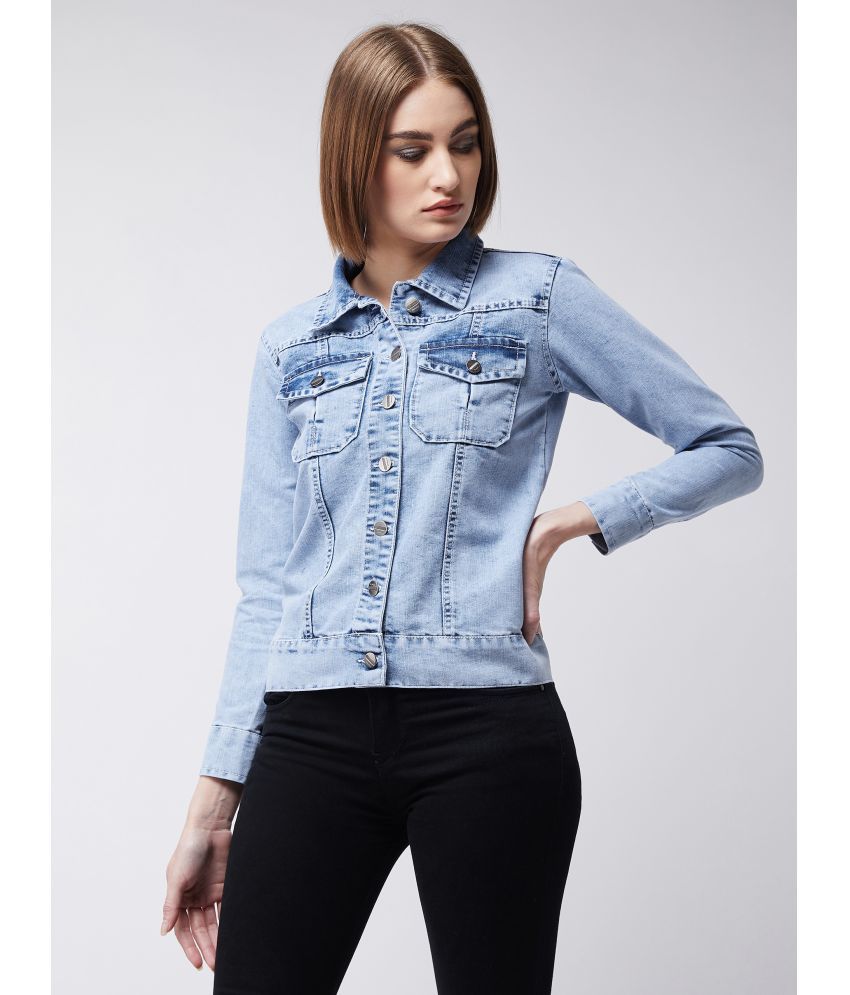     			Miss Chase - Cotton Blue Denim Jacket