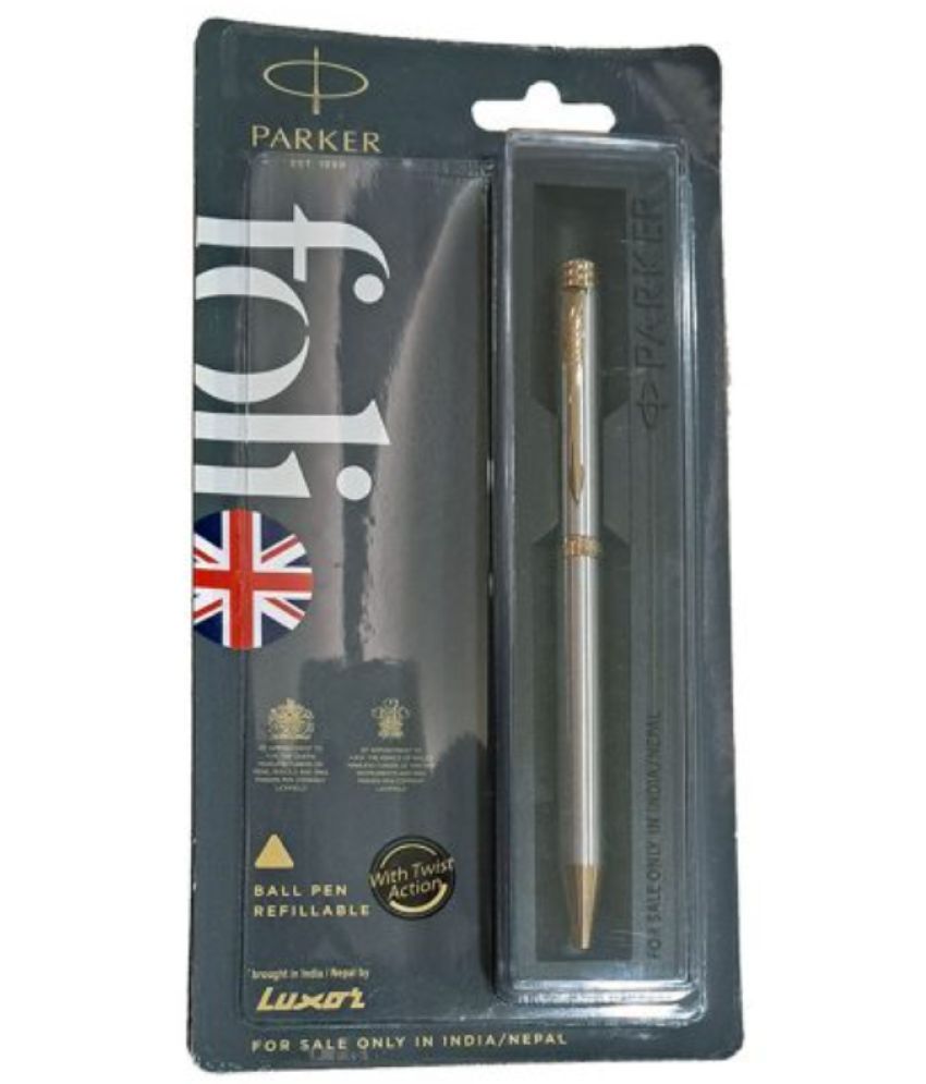     			Parker Folio Stainless Steel Gt Ball Pen