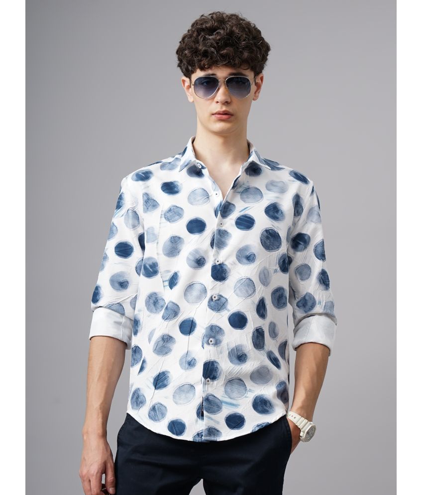     			Paul Street Polyester Slim Fit Printed Full Sleeves Men's Casual Shirt - Blue ( Pack of 1 )