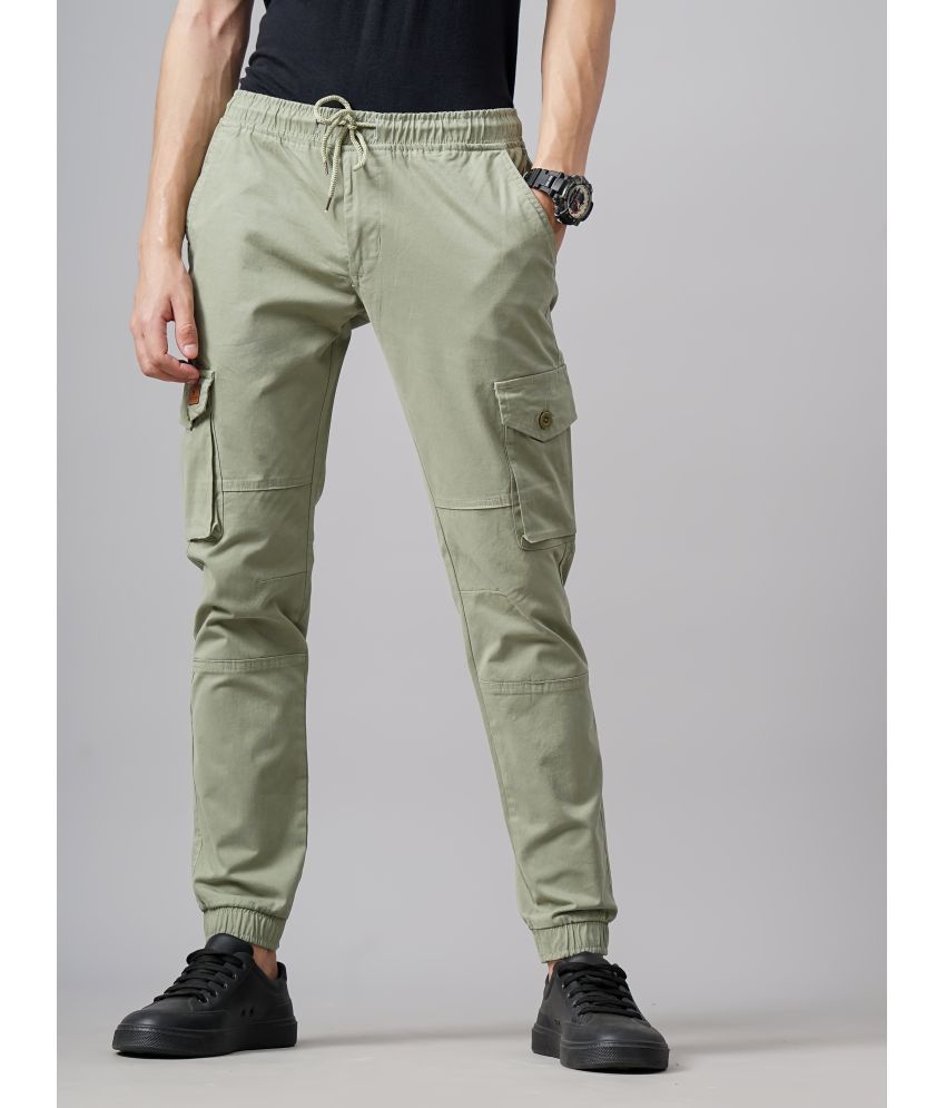     			Paul Street Slim Flat Men's Cargos - Green ( Pack of 1 )