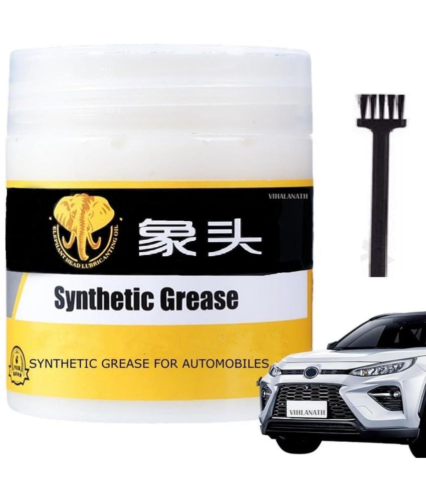     			RAMDEV ENTERPRISE Automotive Synthetic Grease Lubricant with Brush, Reduces Friction, Noise, Rust and Corrosion Protection, Heavy Duty Vehicle White Grease, Long Lasting for Cars, Buses, Trucks, 2 Wheelers.