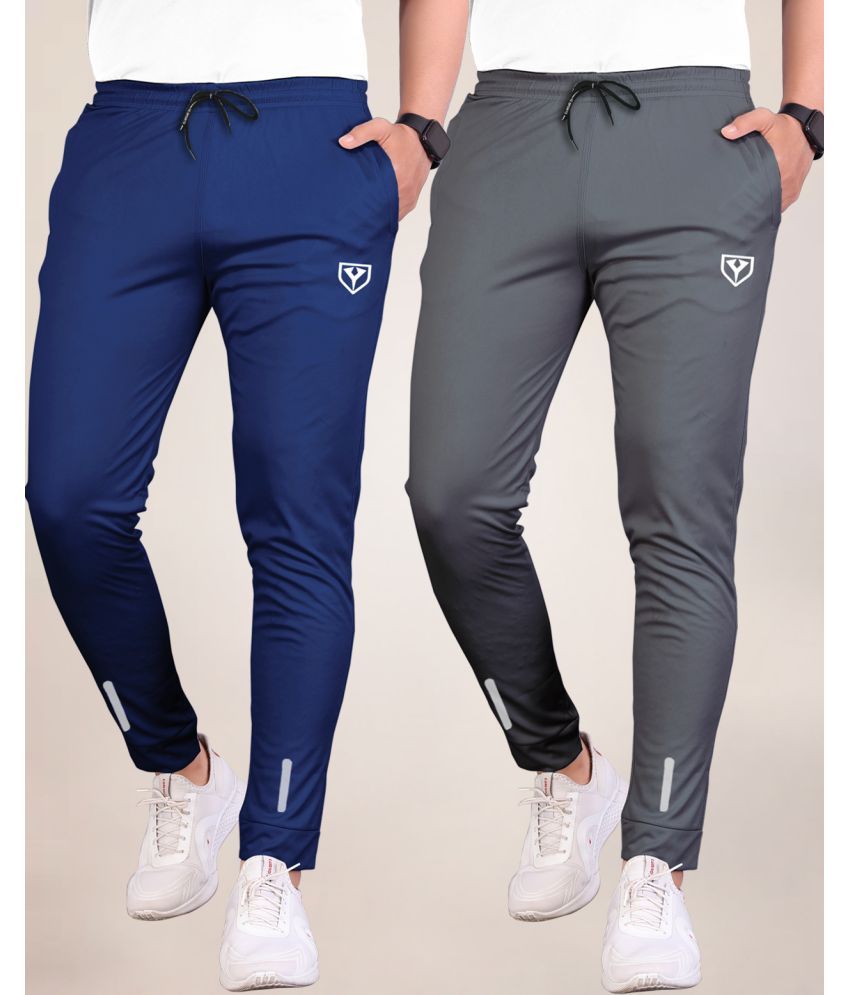     			Septem Blue Polyester Men's Joggers ( Pack of 2 )