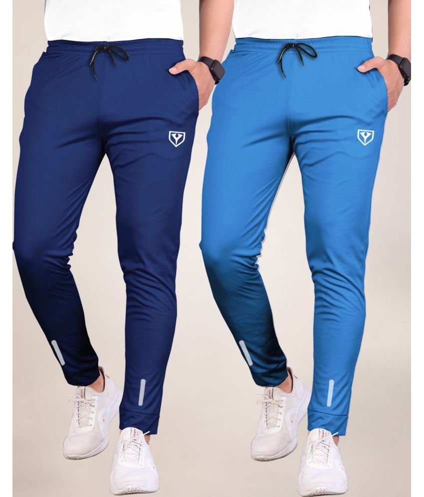     			Septem Navy Polyester Men's Sports Joggers ( Pack of 2 )